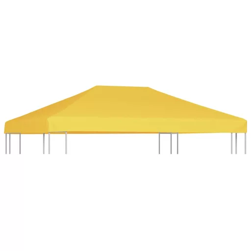 Sárga pavilon-tetőponyva 270 g/m²  4 x 3 m