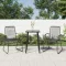 2 db fekete PVC rattan kerti szék 58 x 59 x 85,5 cm