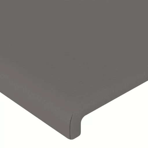 Szürke műbőr LED-es fejtámla 103x16x118/128 cm