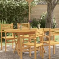   Tömör eukaliptuszfa összecsukható kerti asztal 160 x 85 x 75 cm