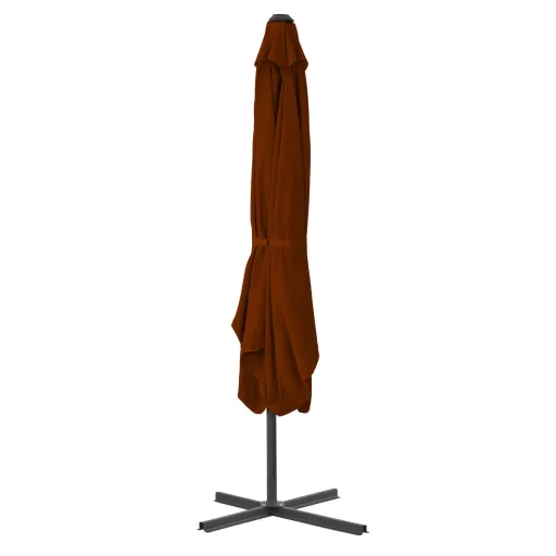 Terrakotta kültéri napernyő acélrúddal 250 x 250 x 230 cm