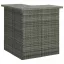 Szürke polirattan sarok bárasztal 100 x 50 x 105 cm