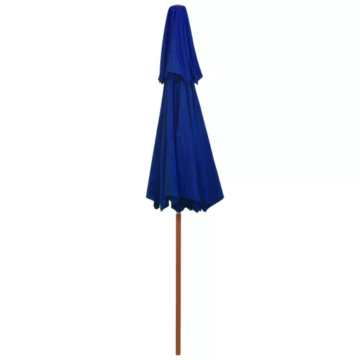 Kék kétszintes napernyő farúddal 270 cm
