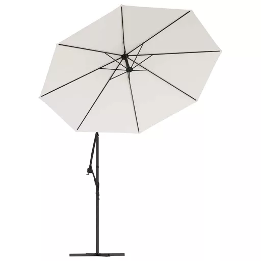 Homokfehér konzolos napernyő csereponyva 300 cm