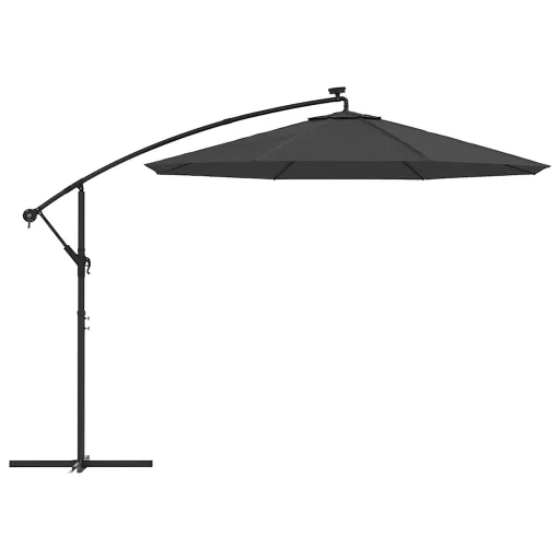 Antracitszürke konzolos napernyőponyva 350 cm