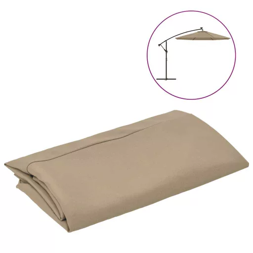 Konzolos napernyő csere szövet bézs 350 cm