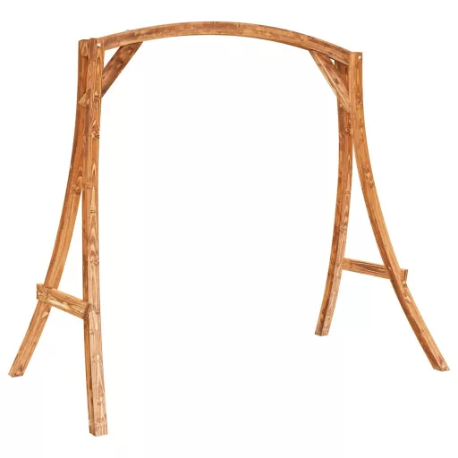 Tík bevonatú tömör hajlított fa hintaváz