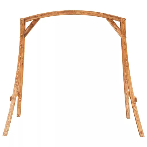 Tík bevonatú tömör hajlított fa hintaváz