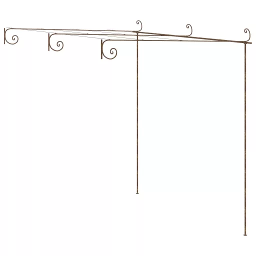 Antik barna vas kerti pergola 3 x 3 x 2,5 m