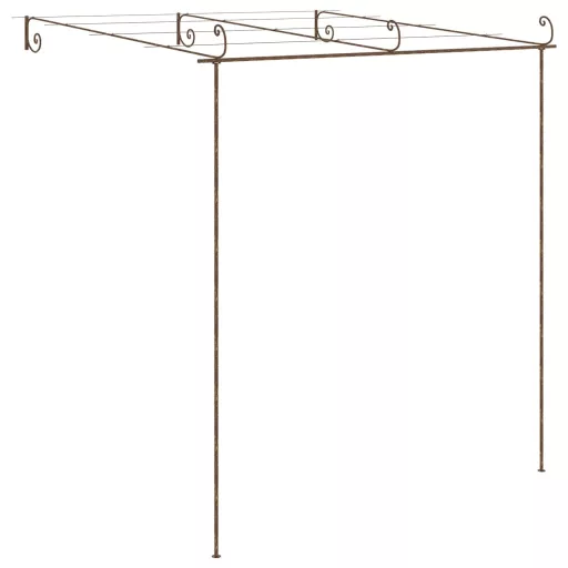 Antik barna vas kerti pergola 3 x 3 x 2,5 m