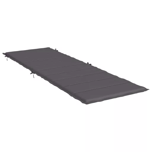 Antracitszürke oxford szövet napozóágy párna 186x58x4 cm