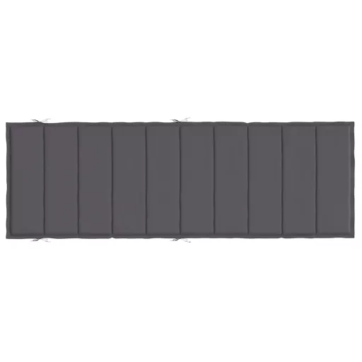 Antracitszürke oxford szövet napozóágy párna 186x58x4 cm