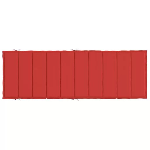 Piros oxford szövet napozóágy párna 186x58x4 cm