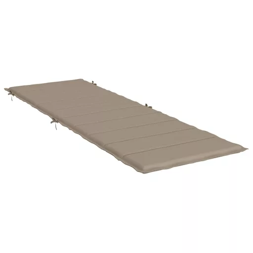 Tópszínű oxford szövet napozóágy párna 186x58x4 cm