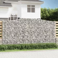 9 db íves horganyzott vas gabion kosár 400x50x200/220 cm