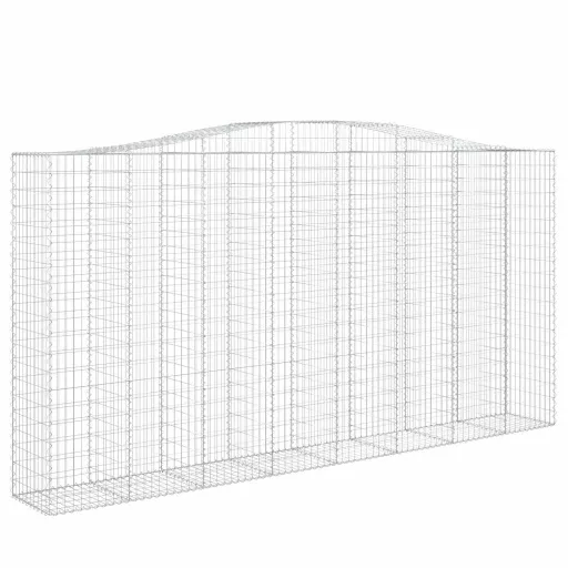 9 db íves horganyzott vas gabion kosár 400x50x200/220 cm
