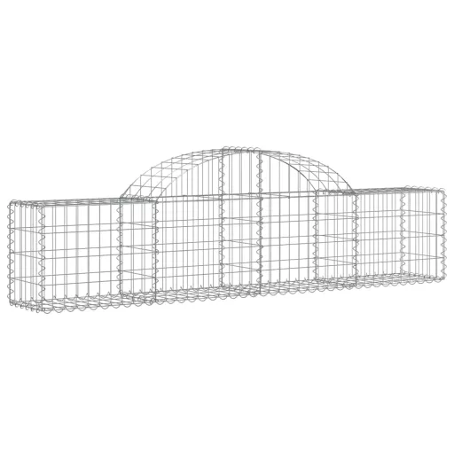 30 db íves horganyzott vas gabion kosár 200x30x40/60 cm
