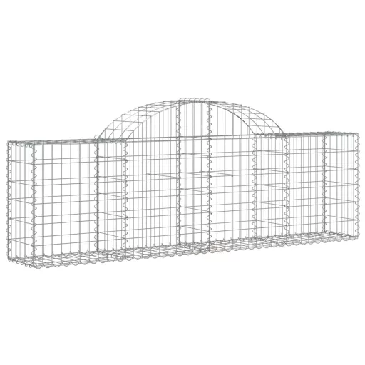40 db íves horganyzott vas gabion kosár 200x30x60/80 cm