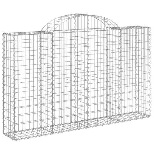 30 db íves horganyzott vas gabion kosár 200x30x120/140 cm