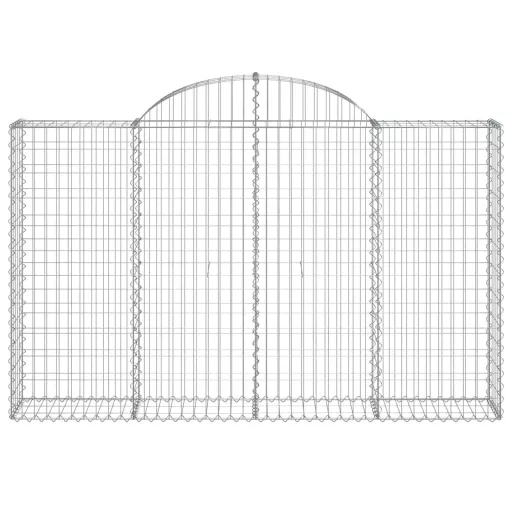 30 db íves horganyzott vas gabion kosár 200x30x120/140 cm