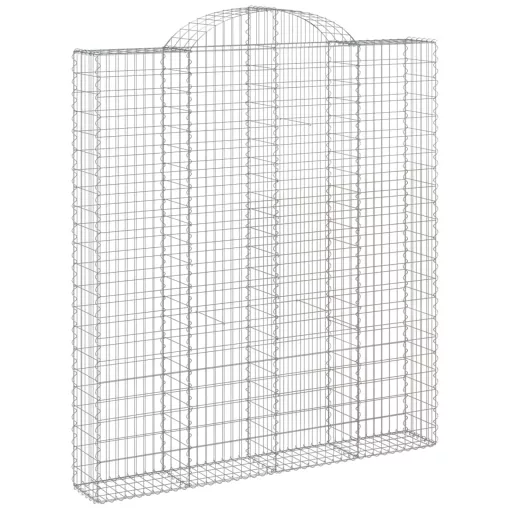 8 db íves horganyzott vas gabion kosár 200x30x220/240 cm