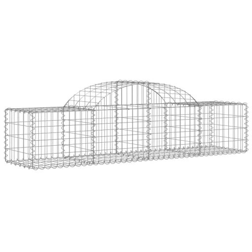 40 db íves horganyzott vas gabion kosár 200x50x40/60 cm