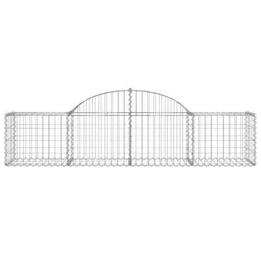 40 db íves horganyzott vas gabion kosár 200x50x40/60 cm