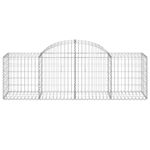 50 db íves horganyzott vas gabion kosár 200x50x60/80 cm
