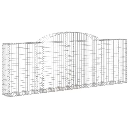 15 db íves horganyzott vas gabion kosár 300 x 30 x 100/120 cm