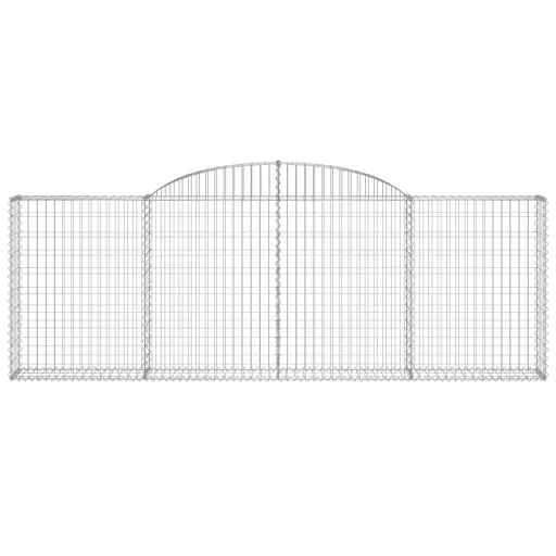 15 db íves horganyzott vas gabion kosár 300 x 30 x 100/120 cm