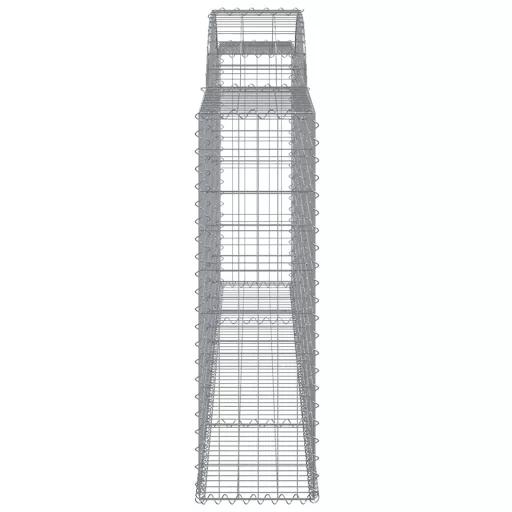 15 db íves horganyzott vas gabion kosár 300 x 30 x 100/120 cm