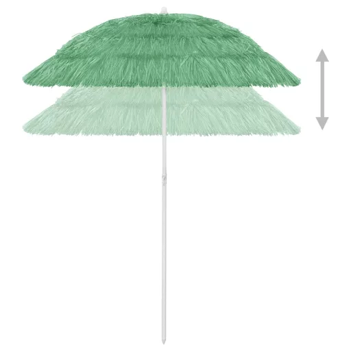 Zöld hawaii stílusú strandnapernyő 180 cm