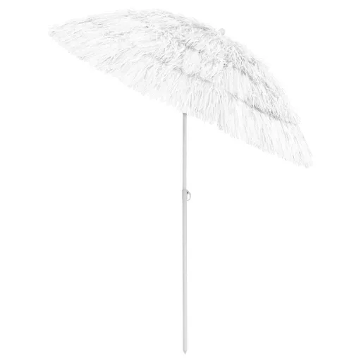Fehér hawaii stílusú strandnapernyő 180 cm