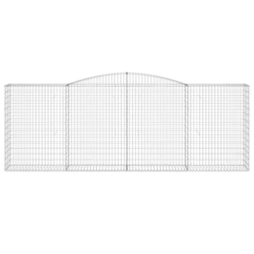 25 db íves horganyzott vas gabion kosár 400x50x140/160 cm