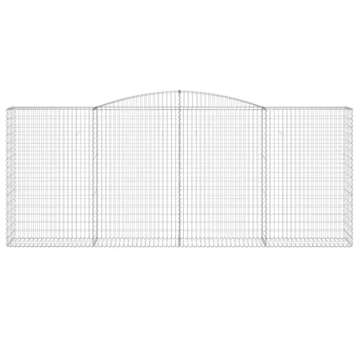 15 db íves horganyzott vas gabion kosár 400 x 50 x 160/180 cm