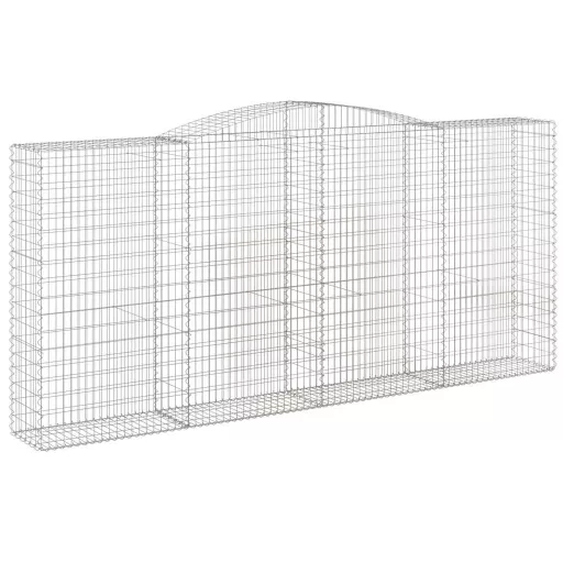 10 db íves horganyzott vas gabion kosár 400x50x180/200 cm