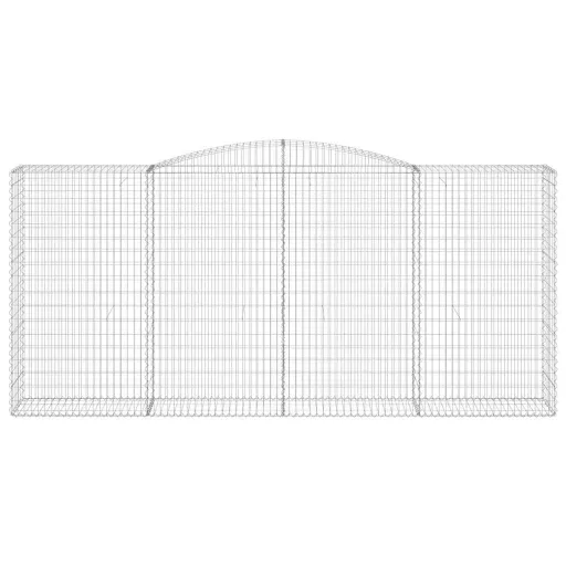 10 db íves horganyzott vas gabion kosár 400x50x180/200 cm