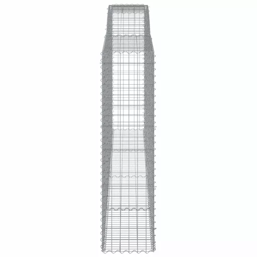 10 db íves horganyzott vas gabion kosár 400x50x180/200 cm