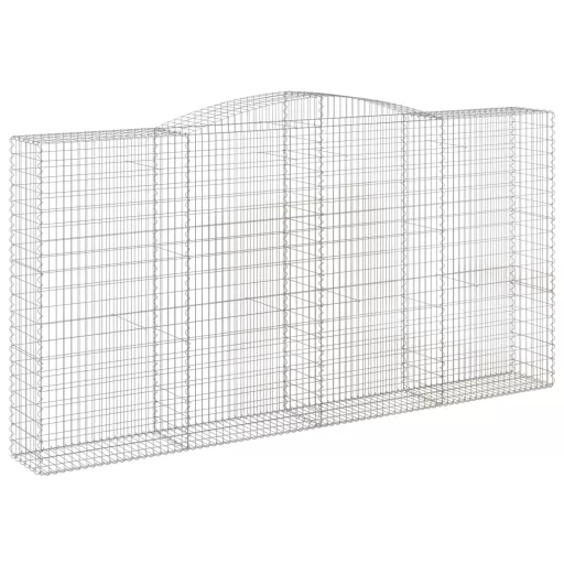 9 db íves horganyzott vas gabion kosár 400x50x200/220 cm