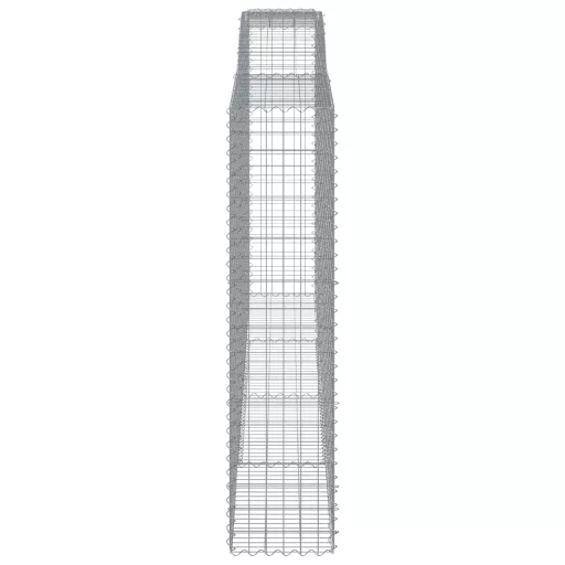 9 db íves horganyzott vas gabion kosár 400x50x200/220 cm