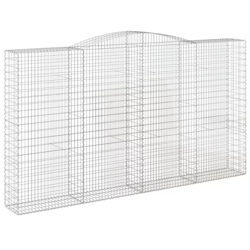 10 db íves horganyzott vas gabion kosár 400x50x220/240 cm