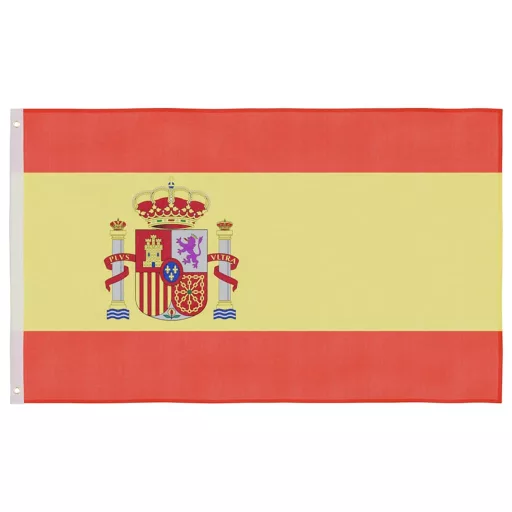 Alumínium spanyol zászló és rúd 6,08 m