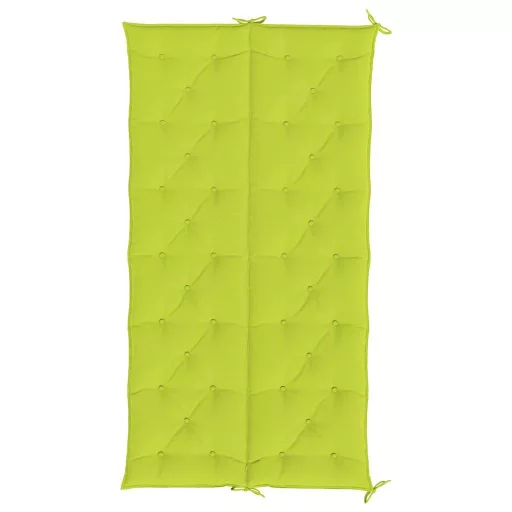 Élénkzöld oxford szövet kerti pad párna 200 x (50+50) x 7 cm