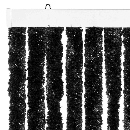 Antracitszürke zsenília rovarfüggöny 56 x 200 cm