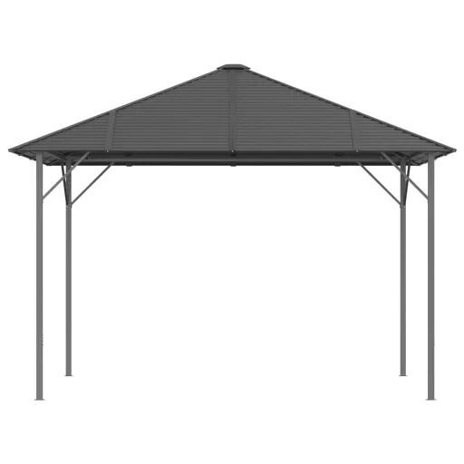 Antracitszürke pavilon tetővel 3 x 3 m