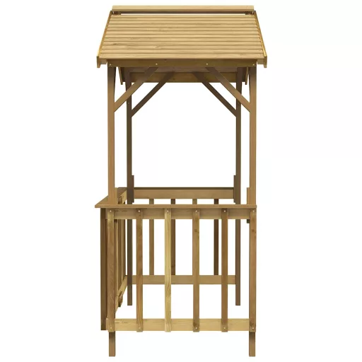 Impregnált fenyőfa grillezőfészer 163,5 x 93 x 210 cm
