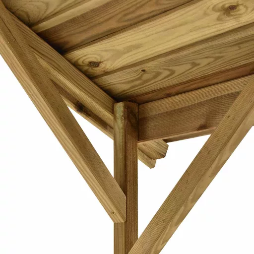 Impregnált fenyőfa grillezőfészer 163,5 x 93 x 210 cm
