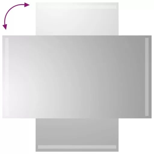 LED-es fürdőszobatükör 50x90 cm