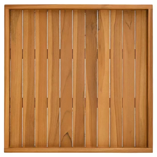Tömör tíkfa tálalótálca 60 x 60 cm