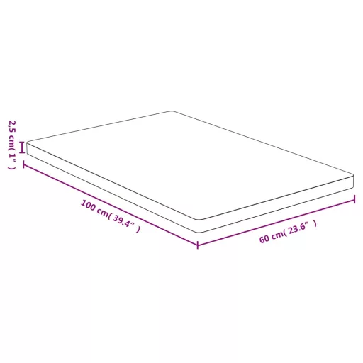 Bambusz asztallap 60 x 100 x 2,5 cm